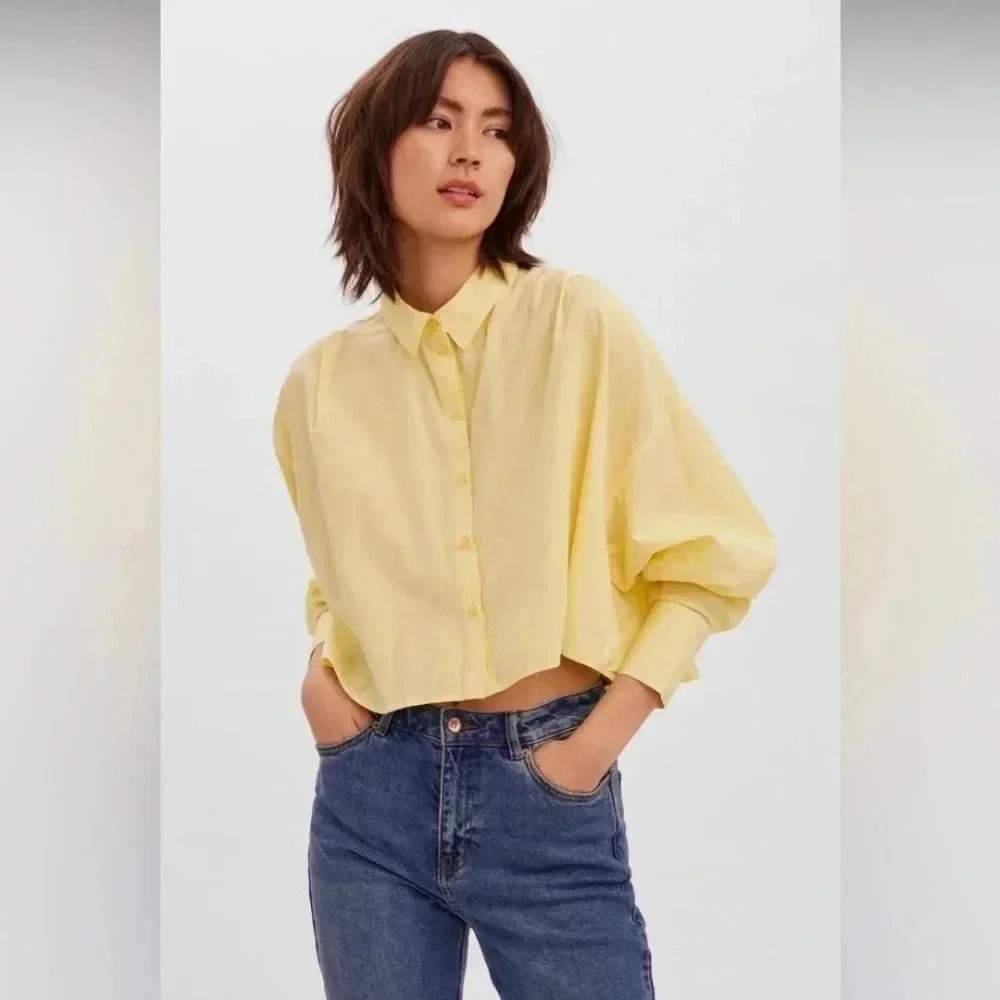 Vera Moda | Gittana Ls Crop Shirt